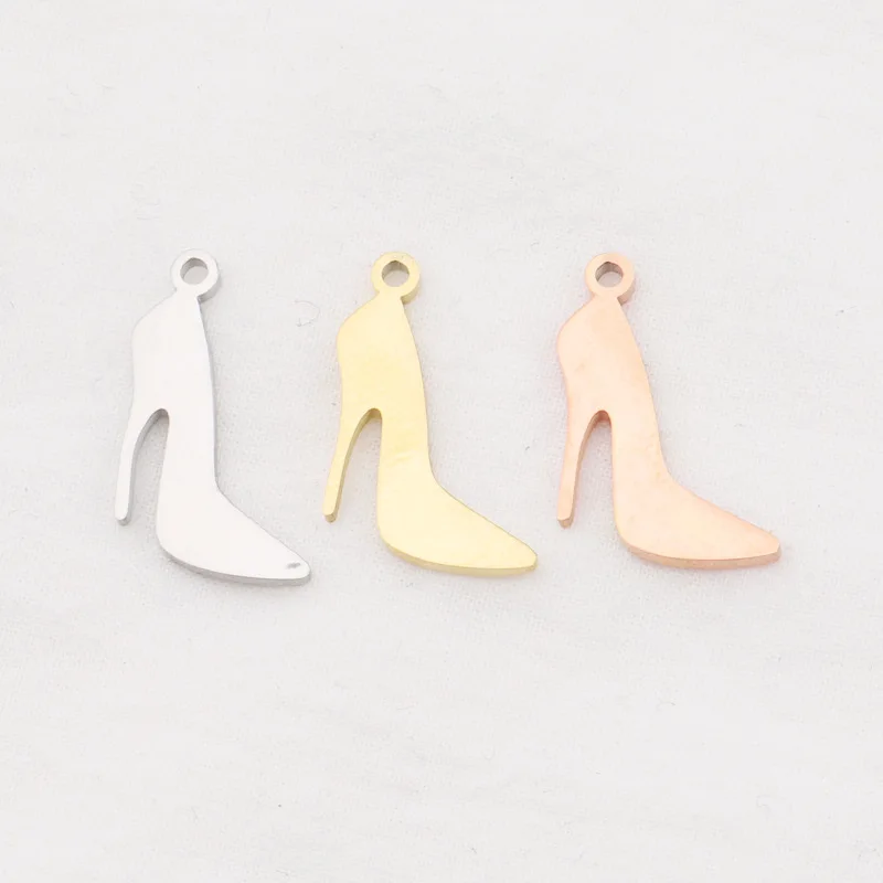 5 шт., подвески для обуви на высоком каблуке, из нержавеющей стали