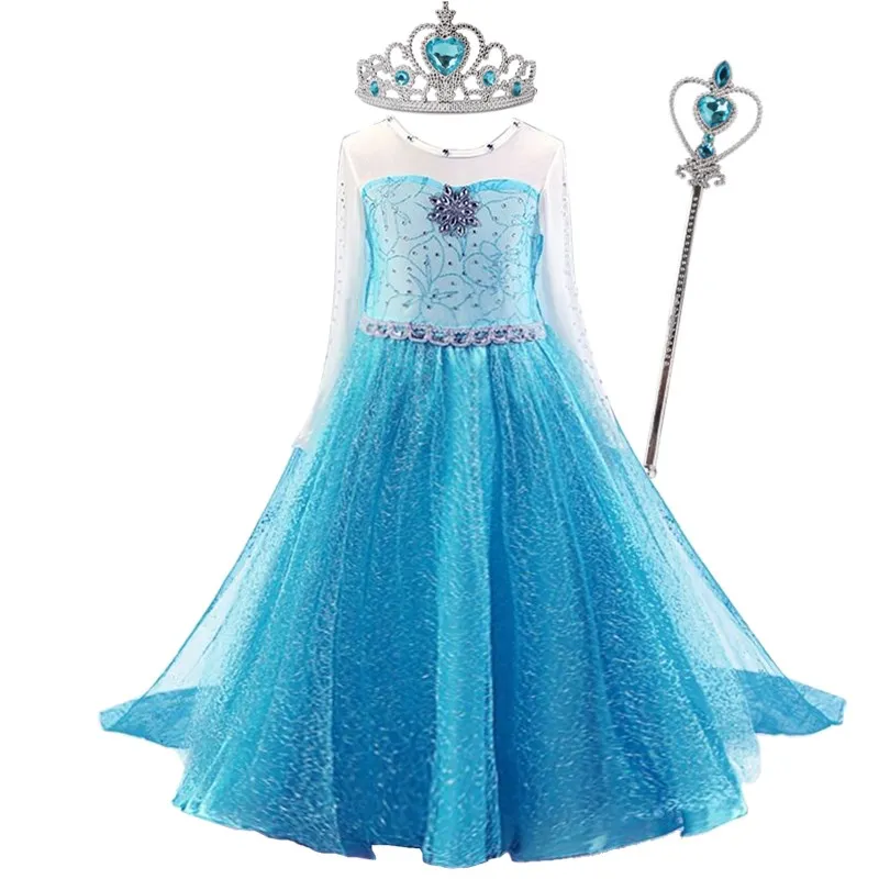 Girls Princess Dress Kids Halloween Christmas Party Costume Children Dress Up Role-Paly Carnival Fancy Kids Cosplay Clothes Girls dress Princess costume Kids clothes