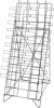 20 Tiered Black Wire Magazine Rack,Free Standing Floor Fixture with 20 Stacked Pockets,for office,livingrom,home 2