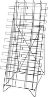 20 Tiered Black Wire Magazine Rack,Free Standing Floor Fixture with 20 Stacked Pockets,for office,livingrom,home 2