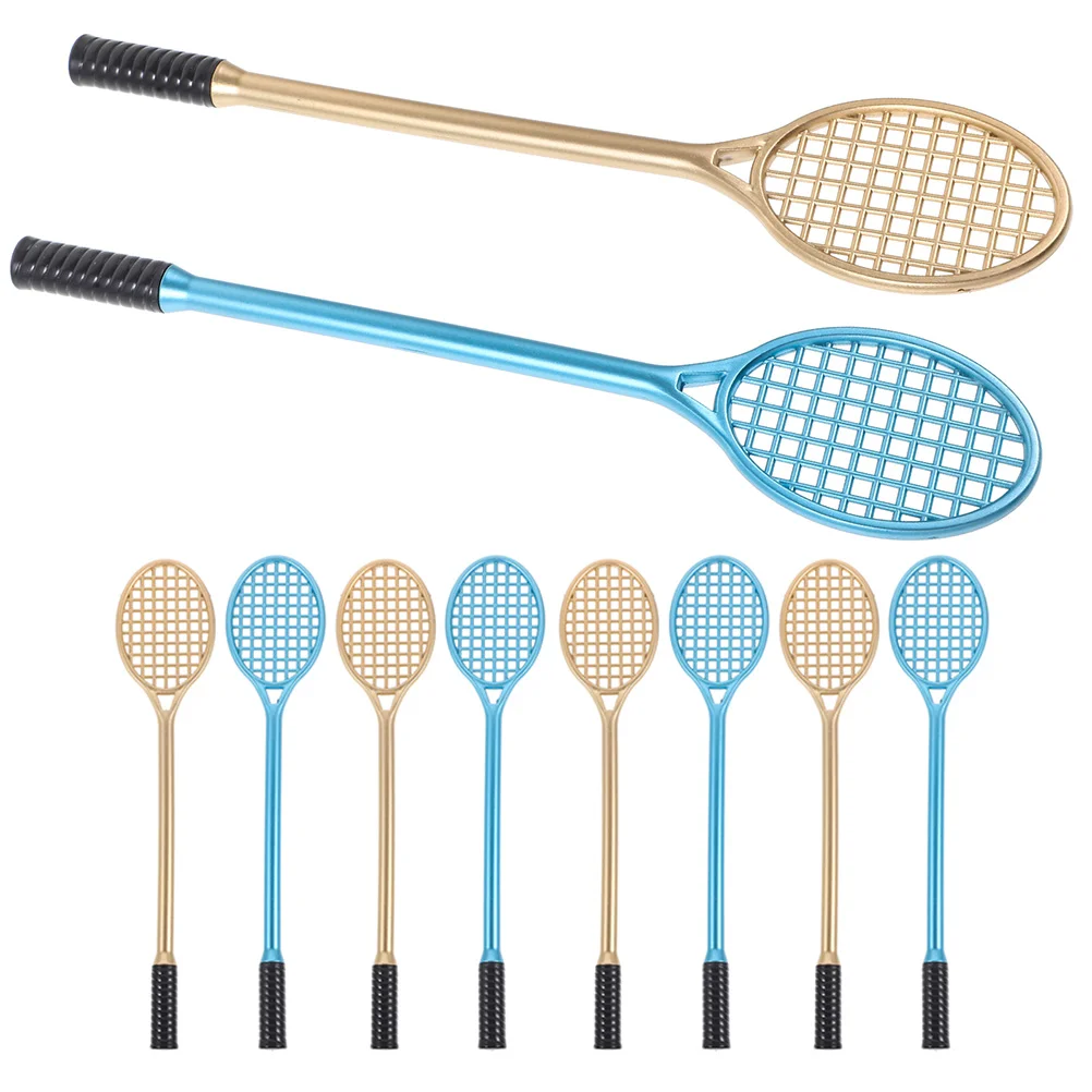 

10 Pcs Fountain Pen Racket Gel Child Christmas Goodies Cute Tennis Pens Fine Point
