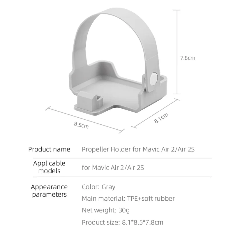 Support Hélices Drone Mavic Air 2/2S - Protection Transport