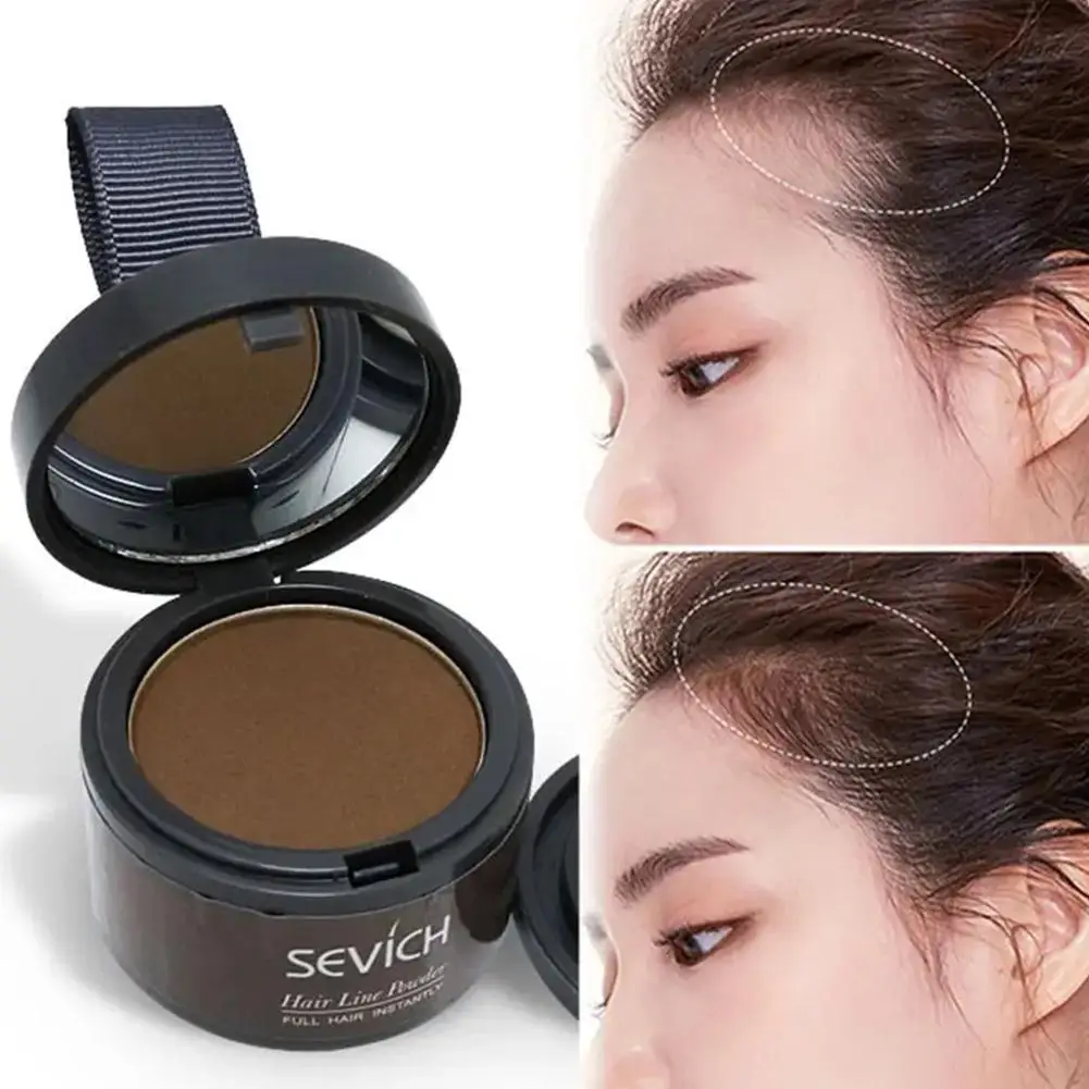1PC Hairline Repair Filling Powder With Puff Sevich Fluffy Thin Powder Pang Line Shadow Forehead Hair Makeup Concealer
