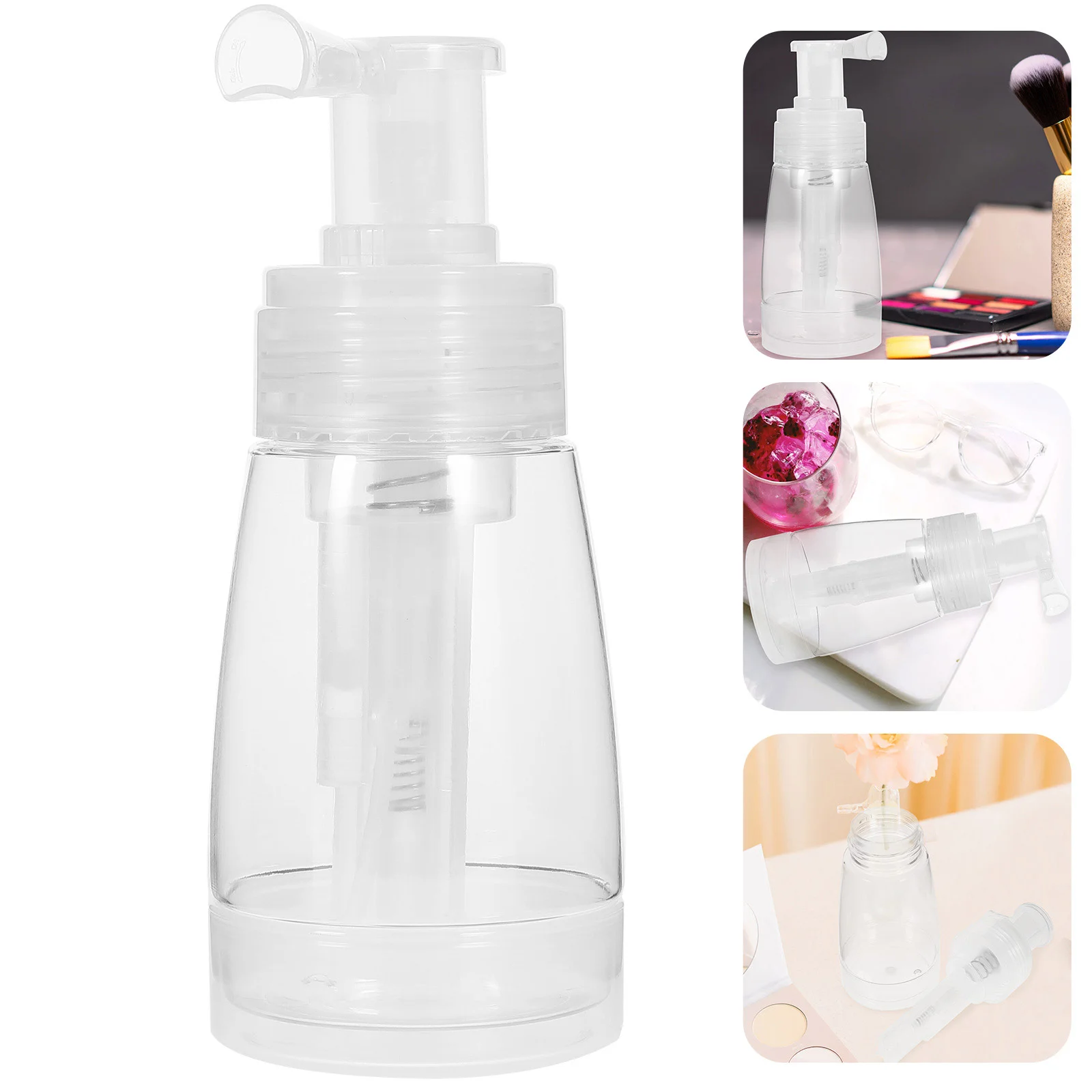 

Bath Powder Case Loose Powder Puff Case Lotion Pump Bottle Baby Powder Puff Box