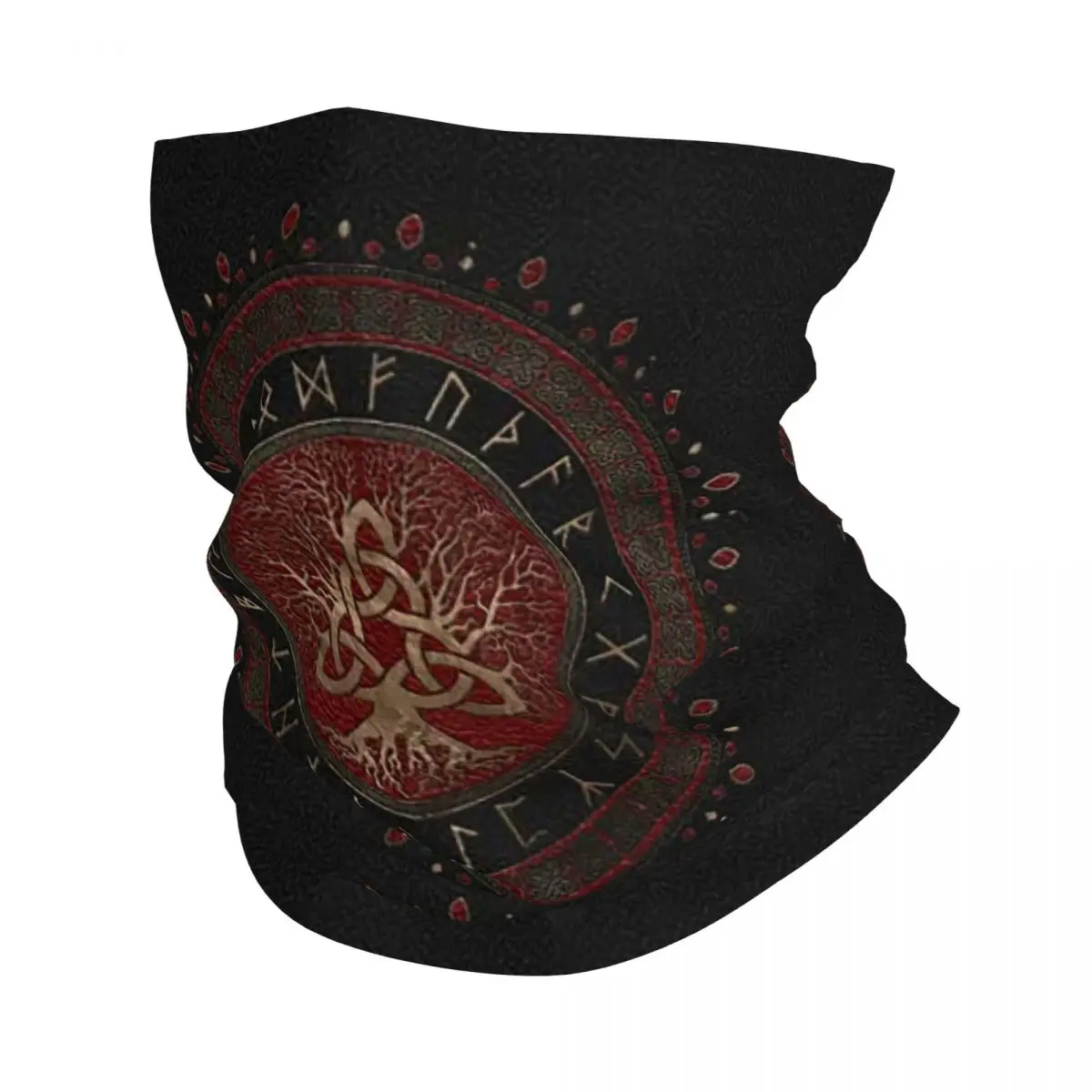 

Tree Of Life Yggdrasil Bandana Neck Cover Printed Triquetra Viking Balaclavas Wrap Scarf Headwear Riding for Men Women Adult