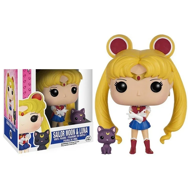 thumbnail image 5 of Sailor Moon Luna 89# Chibiusa Meiou Setsuna Kaiou Michiru Uranus Sailor Saturn Chibi Moon Figura modelo Colección Modelo Juguete Regalo, 5 of 5