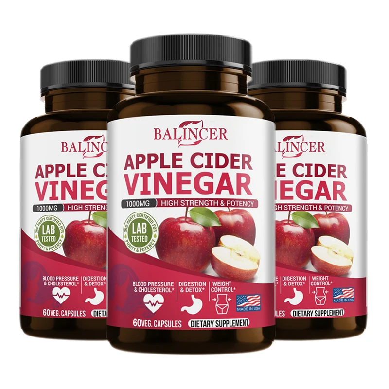 

Balincer Apple Cider Vinegar Dietary Supplement 1000mg | 120 Capsules | Healthy Weight | Non-GMO, Gluten-Free Supplement