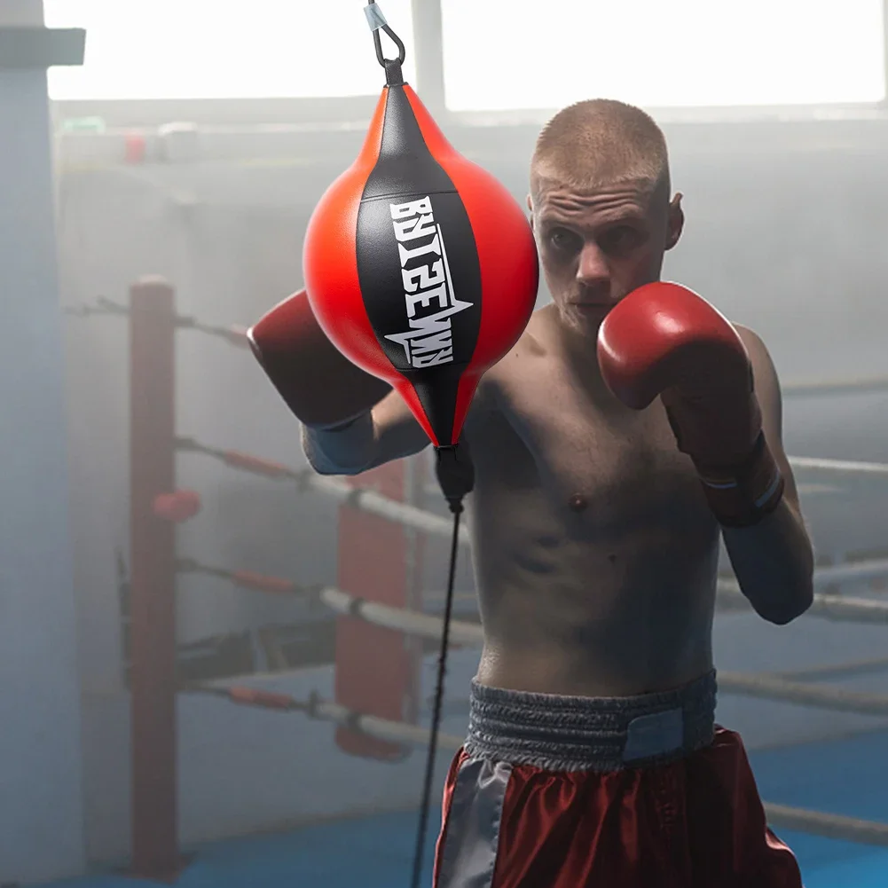 Punching Ball PU Pear Boxing Bag Reflex Double End Boxing Sport Dodge Speed Ball Inflatable Floor to Ceiling Muay Thai Bag boxing speed ball,boxing reaction ball
