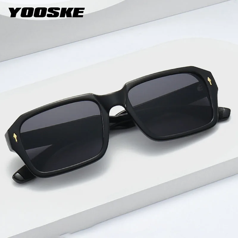 

Polygon Square Punk Sunglasses Women Men Brand Designer Retro Rivets Sun Glasses Vintage Gradient Shades Sunglass UV400