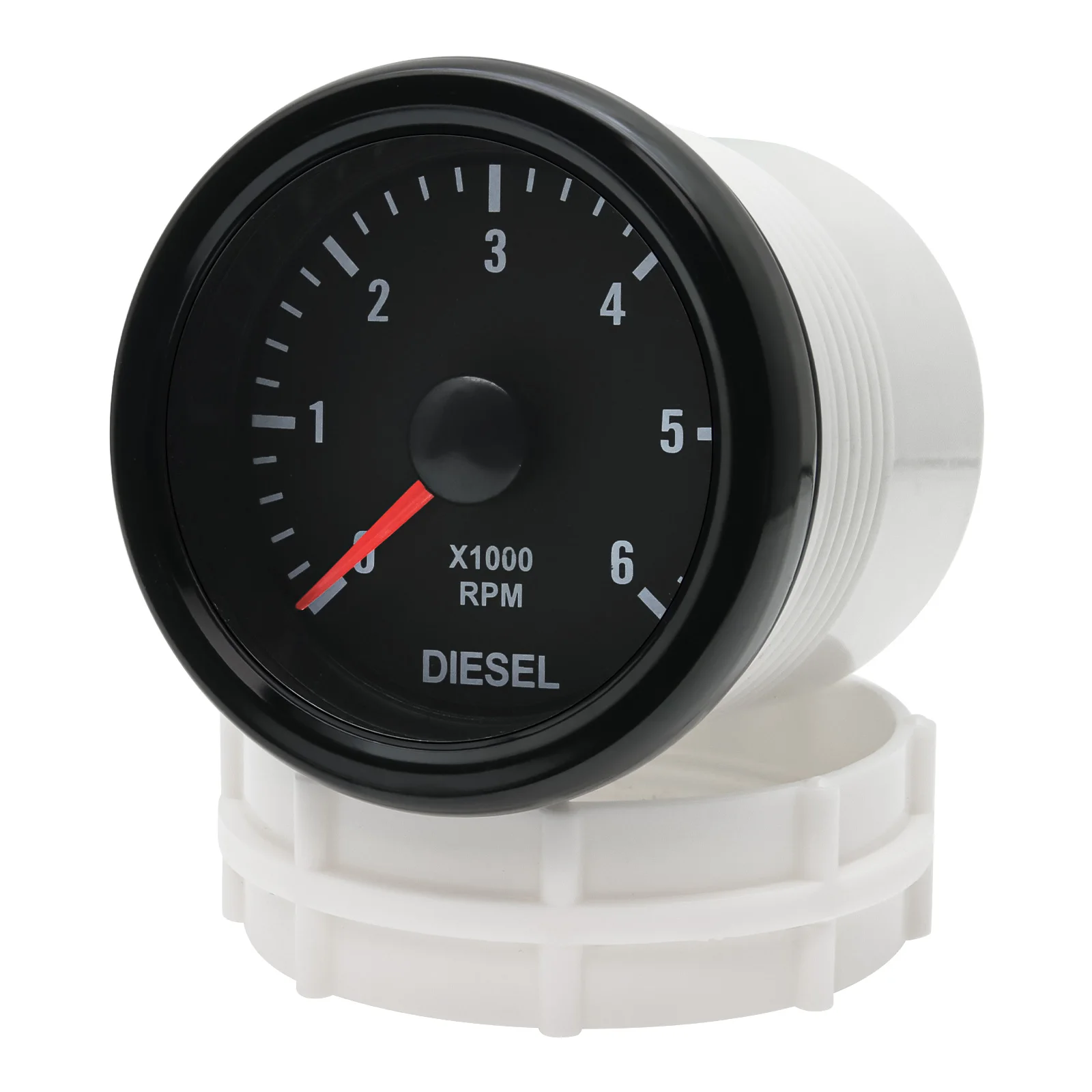 Car Accessories 52MM 2inch Auto Gauge Diesel Tachometer 0-6000RPM Meter with whi