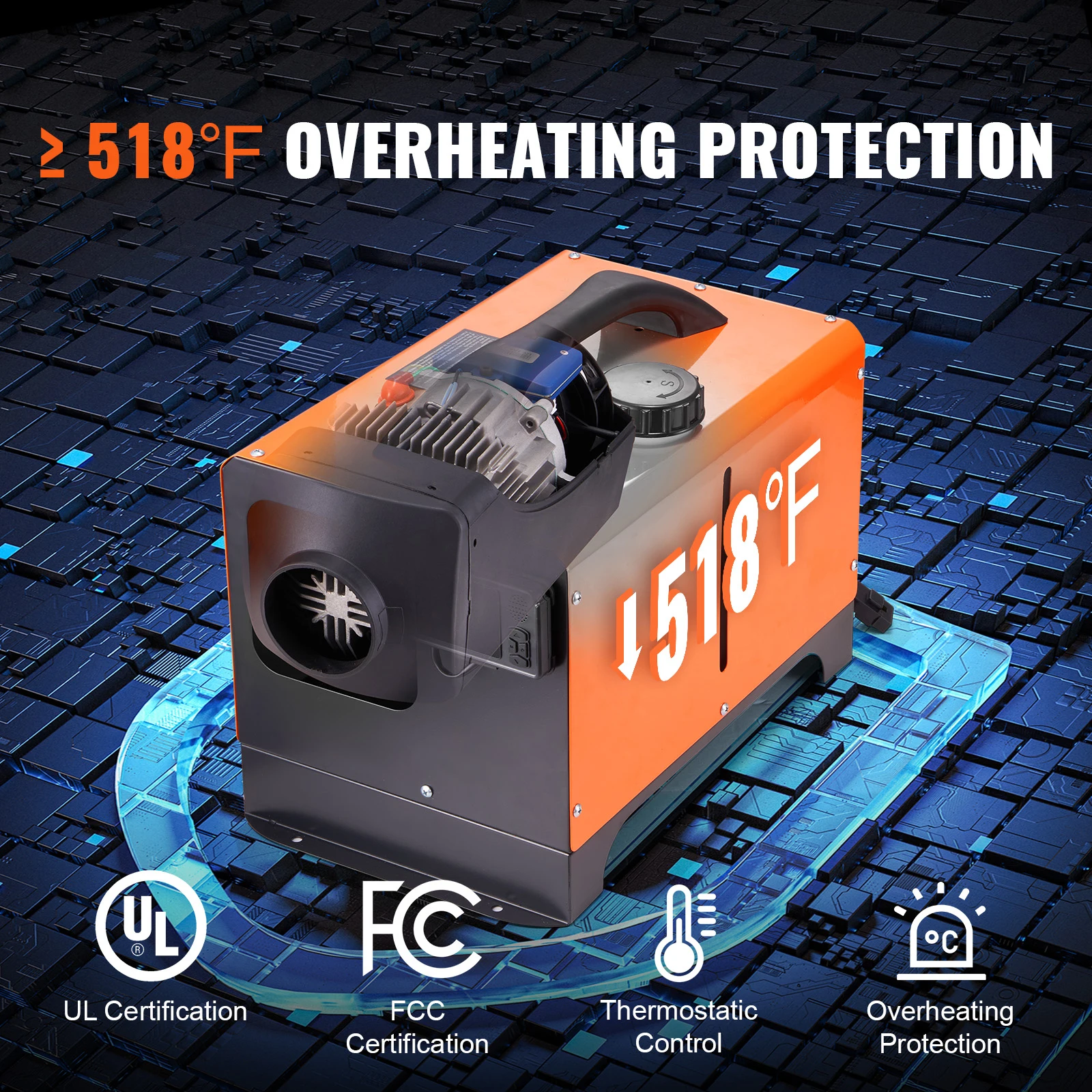 Portable Diesel Air Heater for Car Truck RV Boat