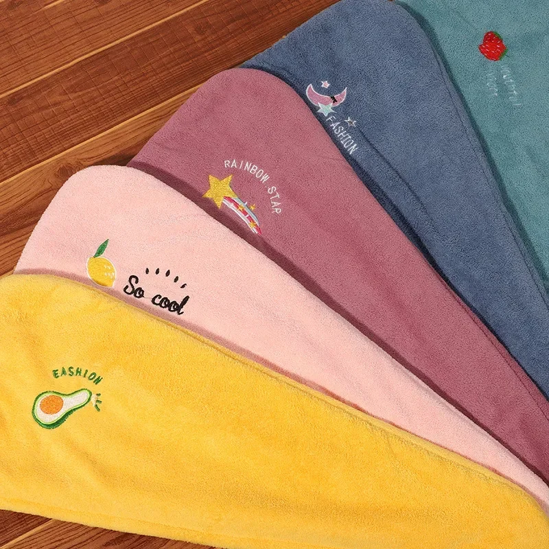 Microfiber towels quick drying towel Hair Dry Towels for Girls Bathroom Shower Cap Microfiber to dry hair quick anti frizz