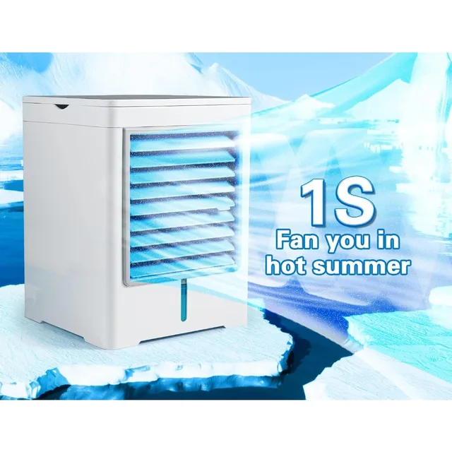 Portable Air Conditioners Fan, Evaporative Air Cooler, USB Personal Mini Air Conditioner with 3 Wind Speeds & 3 Timers 2