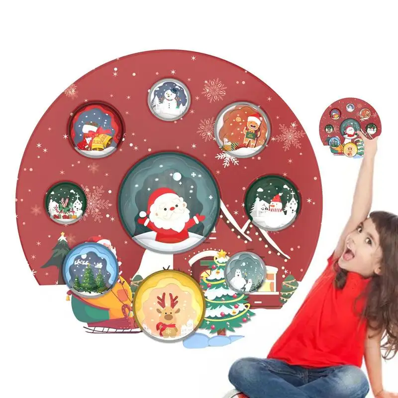 Рождественская игрушка-антистресс в виде простых ягодиц, игрушка для снятия стресса, пузырьки для детей, Рождественский подарок на день рождения