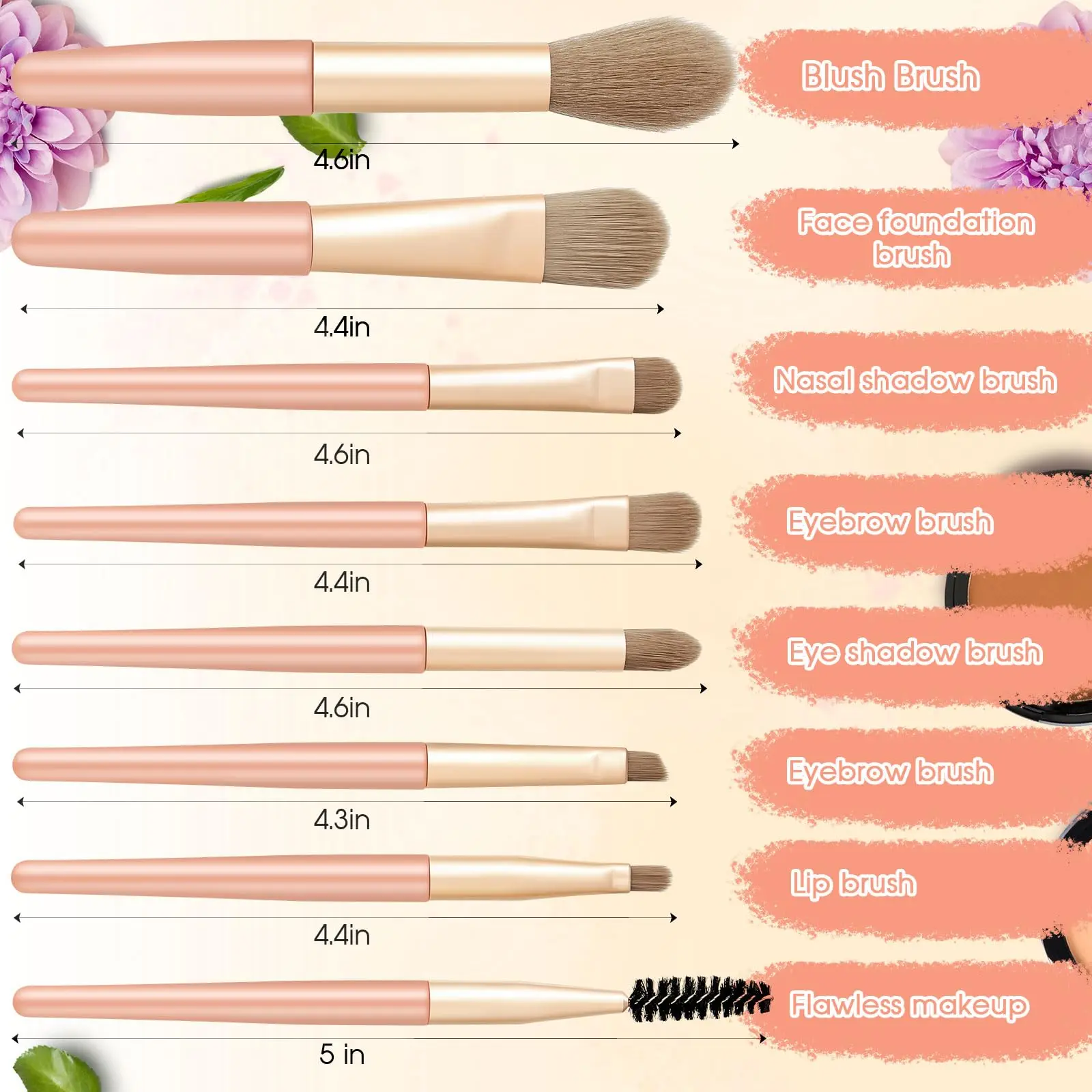 8PCS/Set Mini Face Makeup Brushes With Bag Eyeshadow Foundation Blending  Soft Brush For Party Gift Traveling Cosmetics Tools - AliExpress