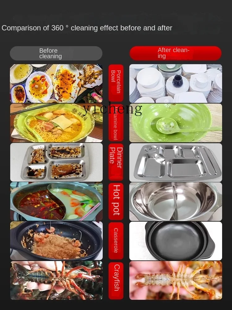 XL Dishwasher Commercial Ultrasonic Catering Automatic Stainless Steel Dishwasher 2