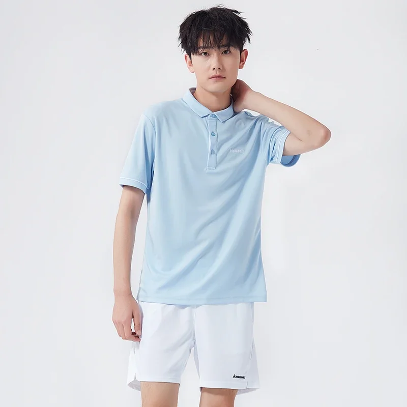 Badminton t shirts uniform tops for men women sports tennis polo quick drying short sleeves for lovers Kawasaki 1920/2920
