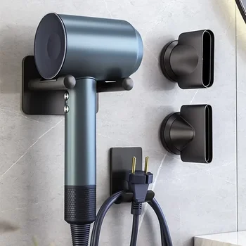 เครื่องเป่าผมติดผนังกันน้ํา ออแกไนเซอร์ ประหยัดพื้นที่และทนทาน เหมาะสําหรับผู้ถือเครื่องเป่าผมในห้องน้ําที่ปราศจากตะกอน 1