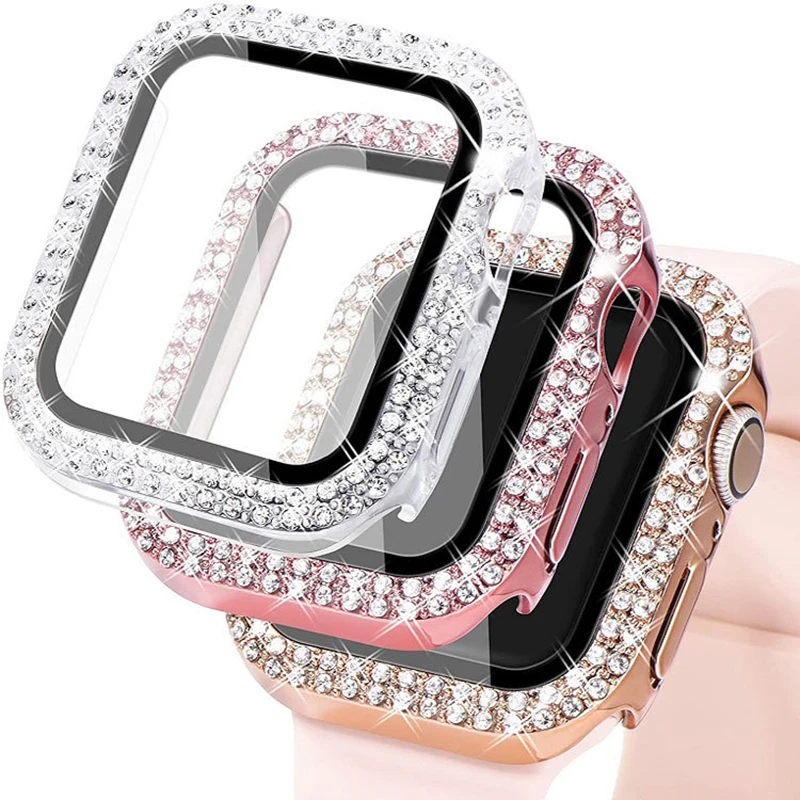 Luxury Diamond Protective Case with Tempered Glass