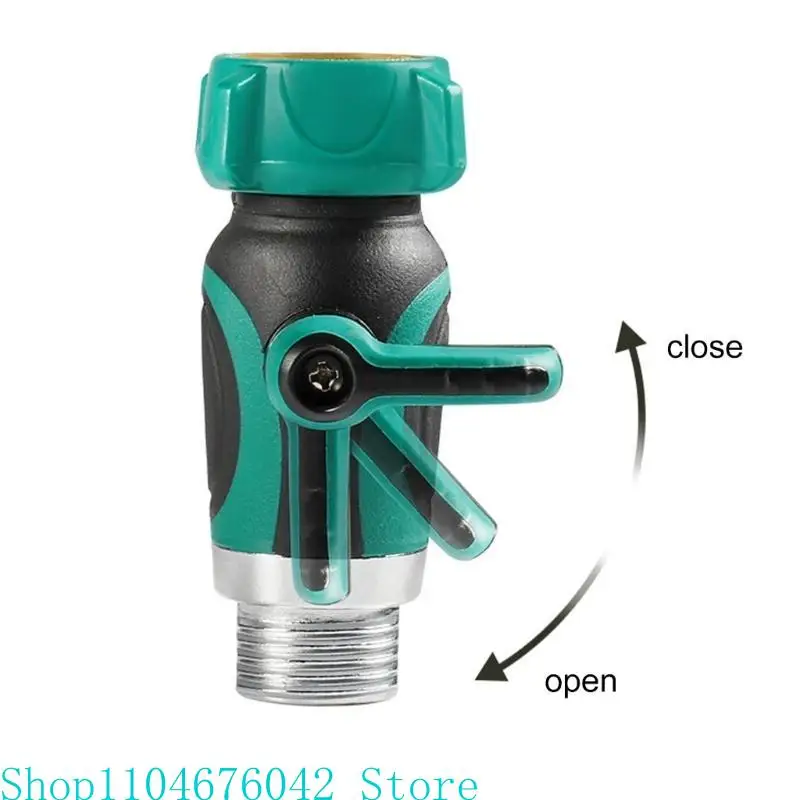 Multipurpose Rain Barrels Spigot Set Featuring 180 Degree Shut Off Valves and Tractions Rope for Garden Hoses Use