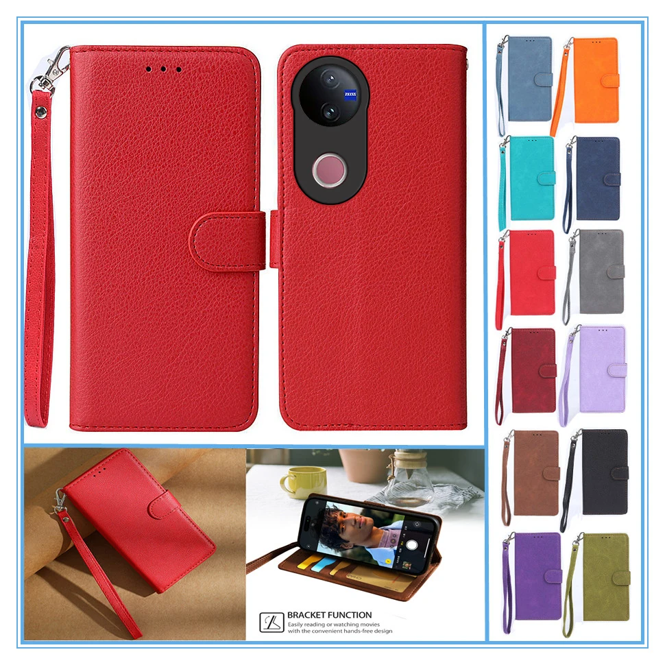 Elegant Leather Wallet Flip Case - Premium Protection