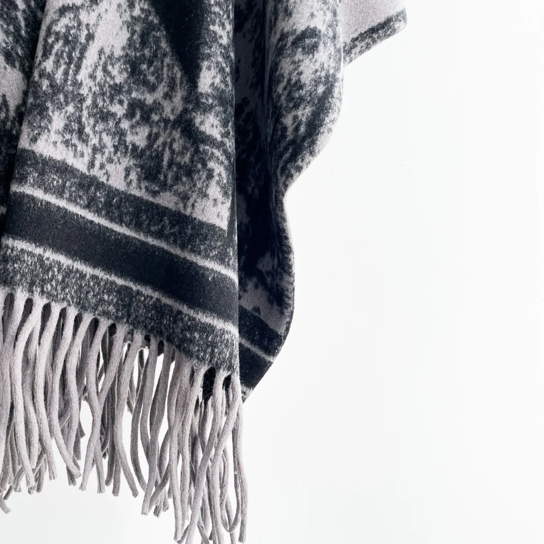 Luxury Winter Shawl Women Cashmere Scarf Warm Tassels Pashmina Brand Female Shawls Wraps Thick Soft Bufanda Poncho Scarves - Image 4