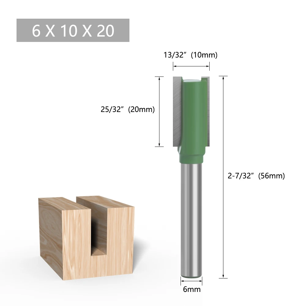 LAVIE 1pc 6mm Schaft Gerade Bit Einzigen Doppel Flöte Router Bit Holz Fräser Für Holz Werkzeug MC06020 – Detail 10