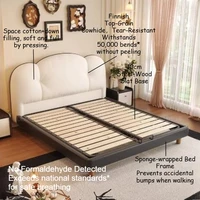 Décoration de chambre à coucher moderne pour adolescentes, lit double, table de chevet avec tiroirs, lit king size, meubles de chambre à coucher. 2