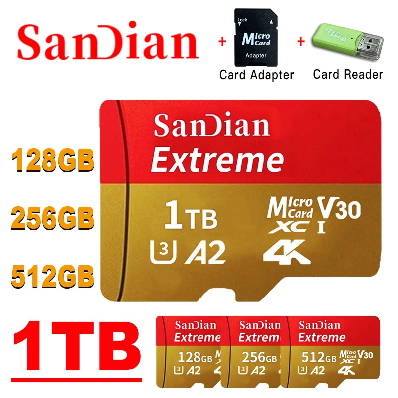 OriginalMicroSDMemoryCardTFSDCard128gb256gb512gb1tbMiniSD