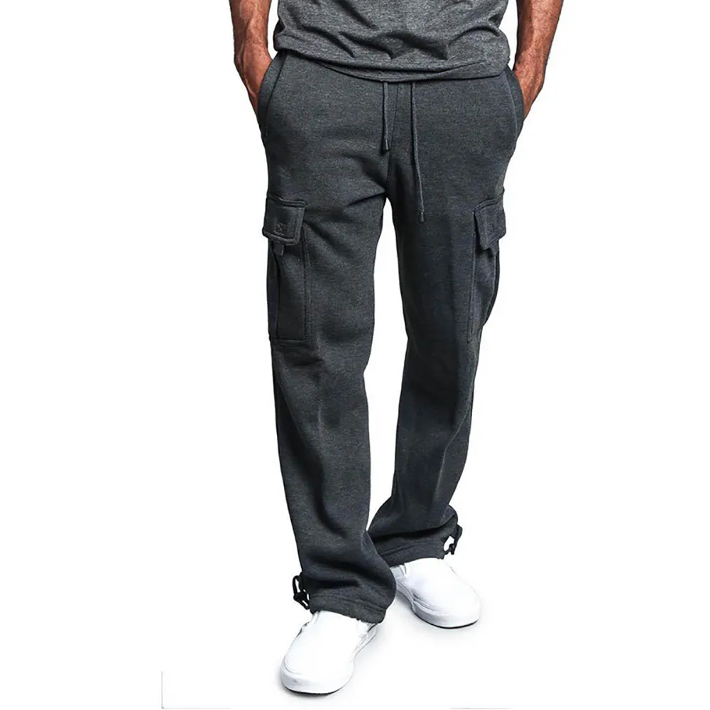 Men Casual Pants Spring Autumn Cargo Jogger Pants Hip Hop Streetwear Trousers Multi Pocket Solid Overalls Loose Male_voghion.com
