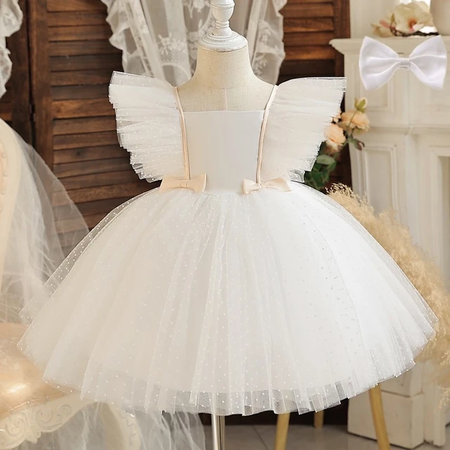 Robe formelle de petite fille 1 an robe de fête d'anniversaire