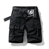 Outdoor Work Clothes Shorts Men's Loose Straight Casual Versatile Multi-Pocket Pants Elastic Waist Mountaineering Sports Shorts 1