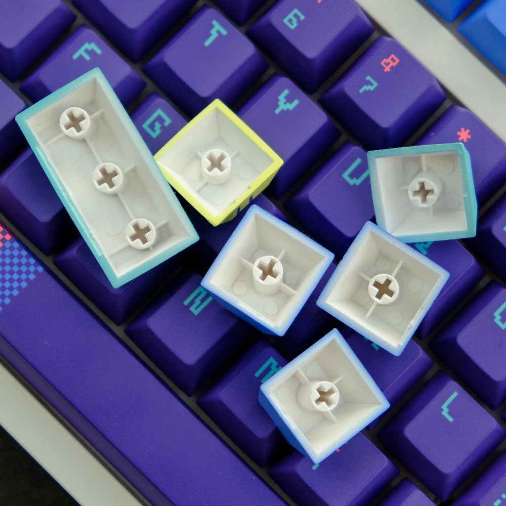 Volta ao Jogo Keycaps Cherry Profile Pbt Dye Sublimation Keycaps para mx Switch 61 64 68 75 129 87 96 Teclado Mecânico de - Imagem 4