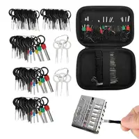 100Pcs Car Terminal Removal Repair Tools Electrical Wiring Crimp Connector Pin Extractor Kit Keys Automotive Plug Pullers 2
