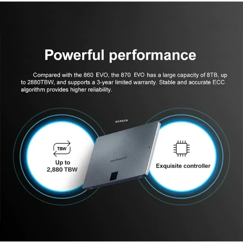 고속 외장 하드 드라이브 디스크, 노트북 PC 게임용, 4TB 솔리드 스테이트 드라이브, SATA3 인터페이스 SSD