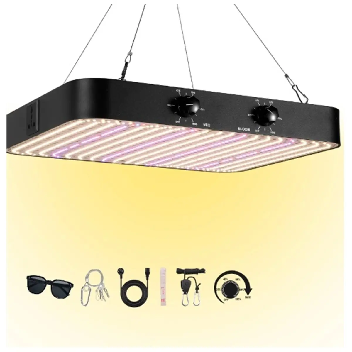618 메가 세일 120W LED 식물등 이중 디밍 가능 VEG 블룸 듀얼 모드 LED 성장등 식물등 풀 스펙트럼 성장 조명 US 플러그