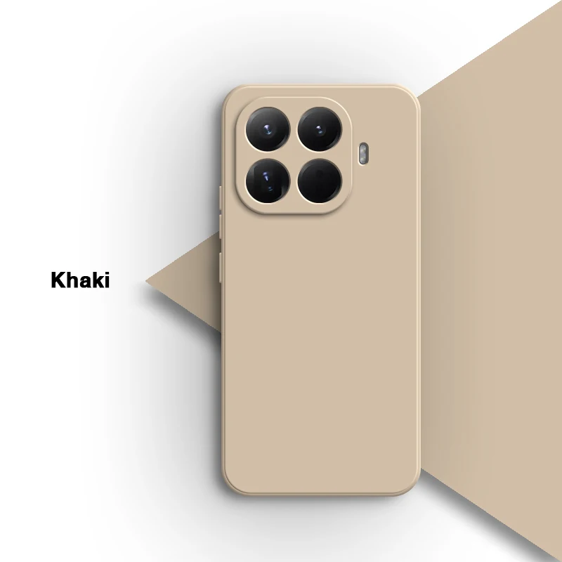 Original Liquid Silicone Shockproof Back Cover with Classic Square Design