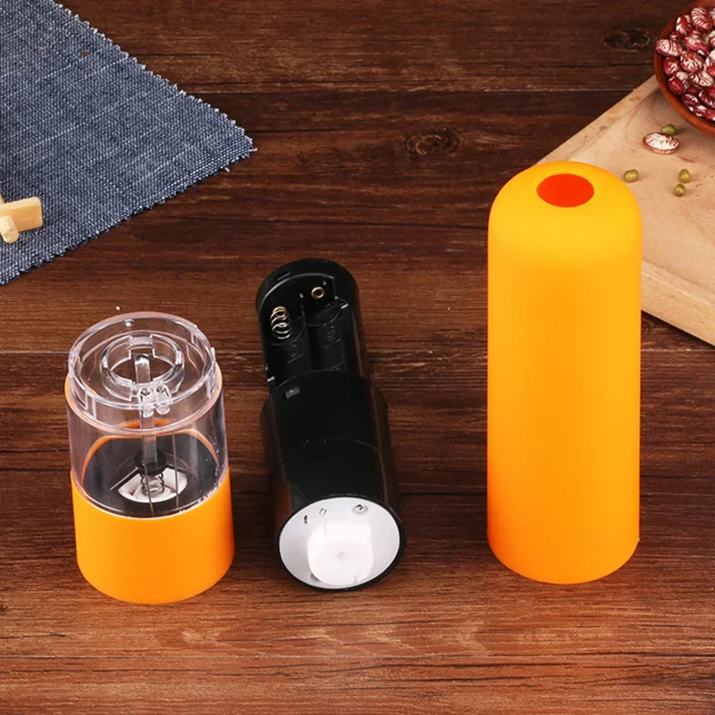 Electric Pepper and Salt Mill Grinder with LED Light Cordless Adjustable Coarseness Spice Grinder Kitchen Cooking Helping Tool