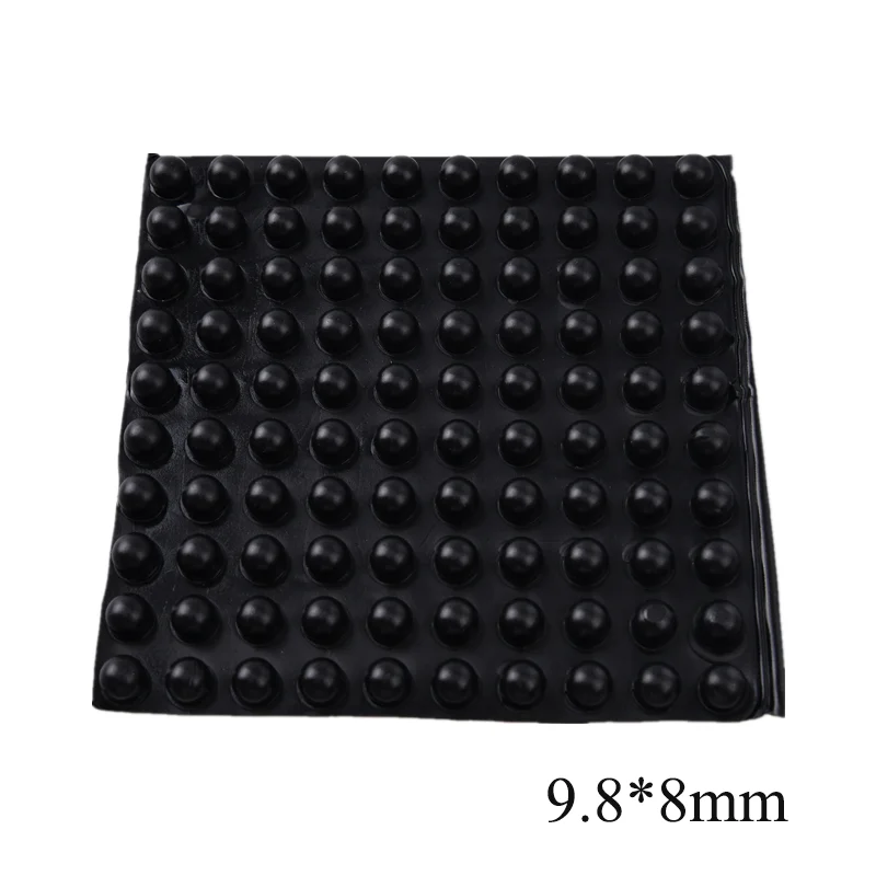 100Pcs 9.8*8mm Self-Adhesive Silicone Rubber Feet Pads Cabinet Laptop Bumpers Door Stop Furniture Protectors Pad Shock Absorber