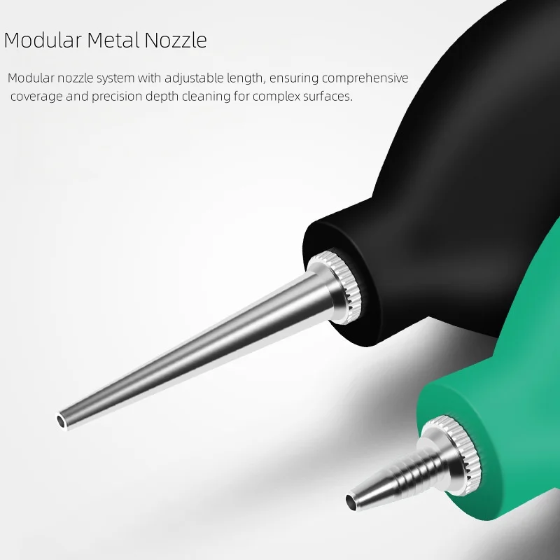 에어 블로워 먼지 청소 펜, 휴대용 강력한 에어 블로워 볼, 휴대폰 수리용, 키보드 카메라 렌즈 청소 도구, 노즐 포함