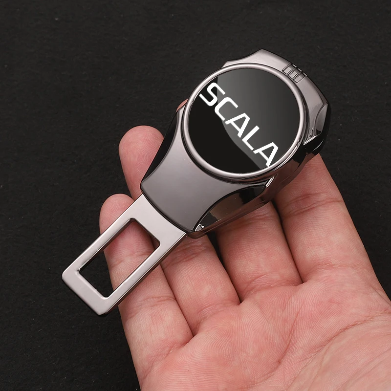 Car Interior Seat belt Clip Metal Extenders Car Accessories For SKODA SCALA