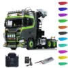 Toucan Customized Lesu Metal 6X6 Chassis 1/14 RC Tractor Truck 770S Hydraulic Crane DIY Lorry W/ Sound Light System Toy Model 1