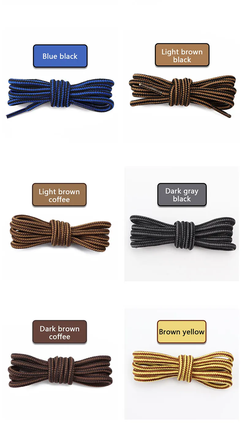 Striped round shoelaces image 9