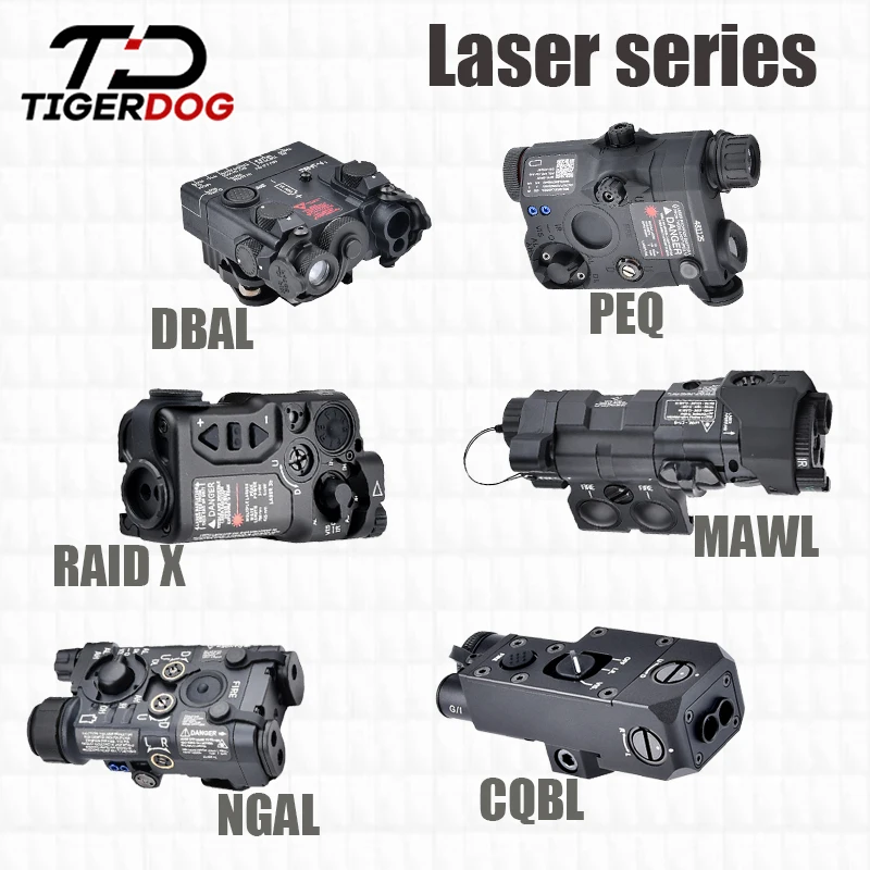 Puntero láser NGAL MAWL CQBL RAID X de Metal, puntero de punto rojo