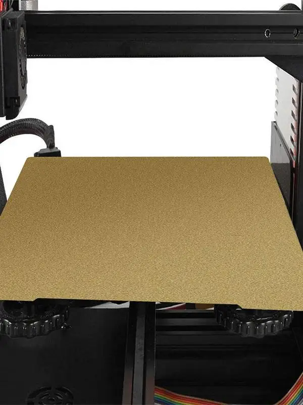 

Sheet Plate For Printer Heated PEI Sheet Adhesive Bed Platform Double Sided Smooth And Gold Textured Build Plate For 3D Printer