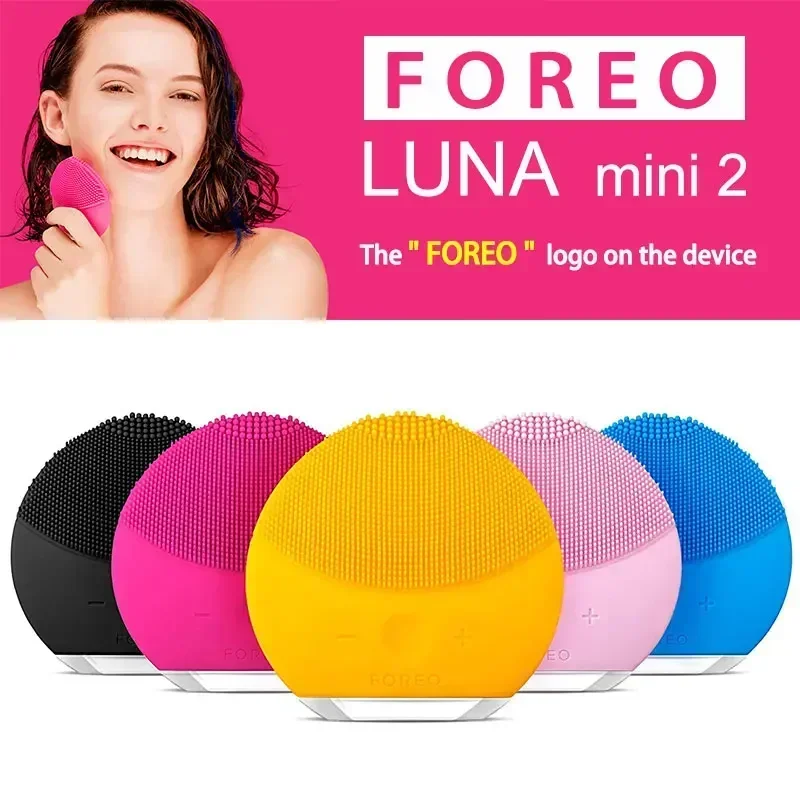 Cepillo de limpieza facial de silicona para rostro Foreo luna