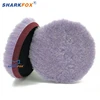 Sharkfox 5 Inch/ 6 Inch Wool Pad High Density Lambs Woollen Polish buffing Pad for Car Polisher 6