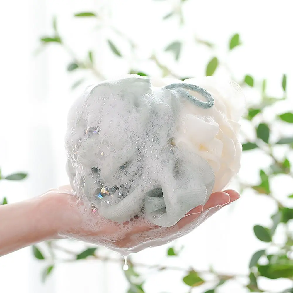 Soft Shower Mesh Foaming Sponge Bath Bubble Ball Body Skin Scrub Exfoliating Scrubber