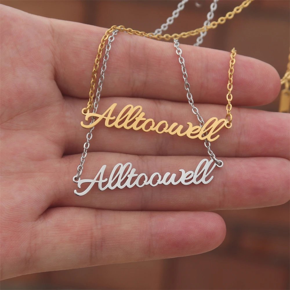 TS Inspired Album Song Title Necklace - Music Lover Jewelry With Adjustable Chain