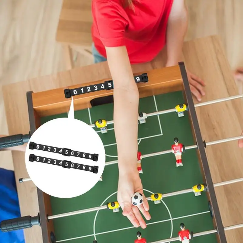 2 Pieces Foosball Counter Scoring Units 10 Numbers For Football Mini Scoring Accessories Keepers Standard Tables Scoreboard
